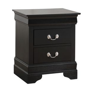 Elegante Comodino Tradizionale Nero - Product Image 4