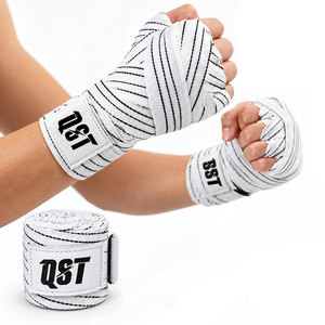 Vendas de algodón personalizadas para boxeo, muay thai, MMA, entrenamiento de boxeo, protección de muñeca, vendas para manos - Product Image 2