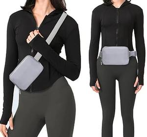 Nouvelle mode RABUSH SPORTS Sac banane en cuir véritable imperméable Lulu avec fermeture éclair, sac bandoulière, sac de poitrine, sac banane pour femmes et hommes - Product Image 2