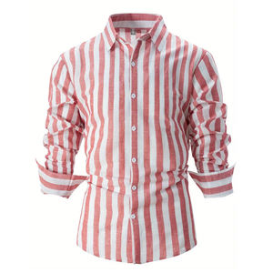 เสื้อเชิ้ตผู้ชายแบรนด์ส่วนตัว ผ้าฝ้ายทวิล 100% แขนยาว สำหรับใส่ทำงาน รับผลิตแบบ OEM ODM ขายส่งจากโรงงาน แห้งเร็ว ระบายอากาศได้ดี - Product Image 5