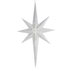 Décorations de Noël en forme d'étoile en laiton antique, flocon de neige en métal perforé galvanisé, ornement suspendu pour Noël - Product Image 5