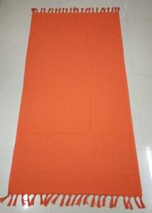 Plain <b>Beach</b> <b>Towel</b> Pareo Manufacturer Front side Polyester Cotton Scarf Back Side <b>Towel</b> 2-in-1 - Product Image 4