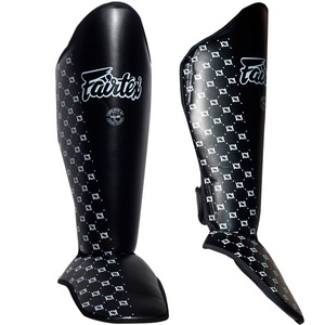 Latest Model Fairtex Shin Pad & Guard Genuine Cowhide Leather Protection Gear Custom Logo Training & Sparring Kickboxing - Product Image 1