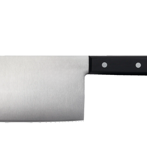 Couteaux de chef professionnels en acier inoxydable, lame large rectangulaire avec manche à triple rivet noir pour couper la viande et les légumes - Product Image 5