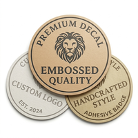 Etiquetas Adhesivas con Logotipo de Código de Barras Impresas en Relieve con Lámina Dorada 3D Personalizadas