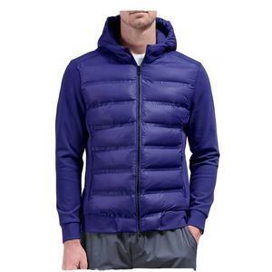 Veste matelassée légère à capuche pour homme, manteau d'hiver rembourré, fermeture éclair intégrale, style décontracté, streetwear, mode - Product Image 6