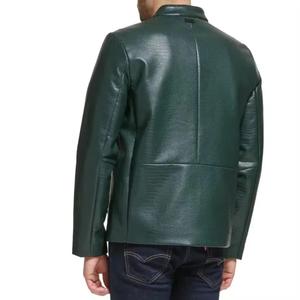 Hot Selling <b>Men</b> Clothing Leather Jacket New Fashion <b>Men</b> Leather Jacket Windproof Leather <b>Men's</b> Jacket - Product Image 2
