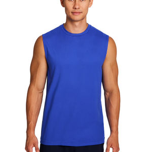 Débardeur d'été pour hommes, gilet de sport à séchage rapide, T-shirt à col rond, tenue d'entraînement de course, gilet sans manches pour le basketball - Product Image 4