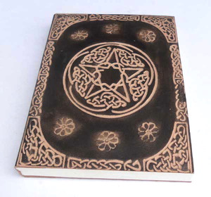 Handmade Vintage Leather <b>Journal</b> Made Of Antique Style Deckle Edge Vintage Paper Charge Calligraphy <b>Notebook</b> - Product Image 2