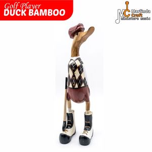 นักกอล์ฟ หัตถกรรมเป็ดไม้ไผ่ - Product Image 1