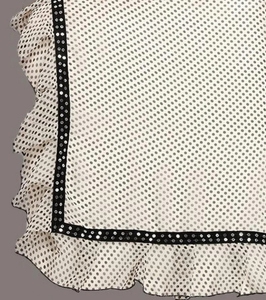 Sari de Georgette y Chiffon con Estampado Polka KV, Diseño Bollywood - Product Image 6
