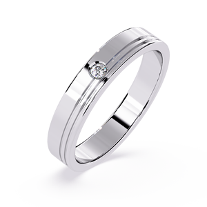 Anillo de Plata 925 con Diamante Cultivado en Laboratorio, Corte Brillante Redondo, para Mujer, Joyería Moderna - Product Image 2
