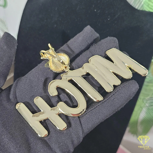 สร้อยคอจี้หรูหรา "ROBBO" ประดับเพชรโมอิสซาไนต์แบบ Iced Out พร้อมสายคิวบัน ดีไซน์โดดเด่นสะดุดตา - Product Image 5