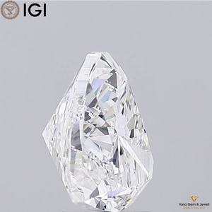 3,50 CT. Lab Grown Heart Shape CVD Diamond VVS2 Clarity F Color IGI Certificado 9,15 MM para diseño Propose Ring - Product Image 3