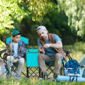 Portable Folding <b>Camping</b> <b>Canopy</b> <b>Chair</b> with Cup Holder Outdoor Furniture - Product Image 6