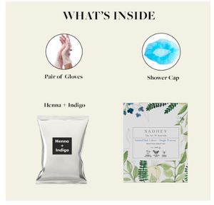 Henna en polvo Sadhev Ayurvédica 100% orgánica, a base de plantas naturales para el cabello - Product Image 4