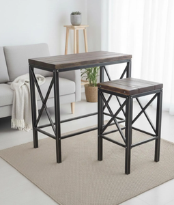 Taburete de Bar Moderno de Madera de Teca Sólida para Exteriores, Directo de Fábrica, para Cafés, Resorts, Villas y Proyectos Hoteleros - Product Image 2