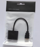   Konverter VGA 1080p Bahan ABS Plug-and-play untuk Desktop Laptop Proyektor Monitor Komputer Putih