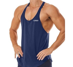 Custom Logo Cotton Tank Top Men Breathable Sleeveless Workout <b>Singlet</b> Gym <b>Running</b> Tee - Product Image 3