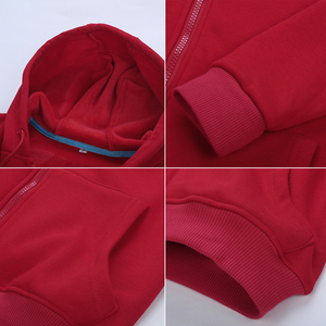 Sudadera con Capucha y Cierre para Hombre, Color Gris, Corte Regular, Estilo Casual, Color Sólido, Algodón French Terry, Manga Larga, para Otoño - Product Image 5