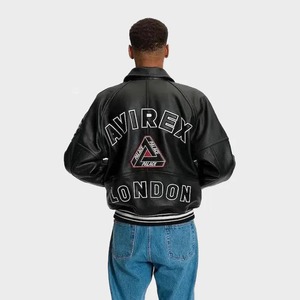 แจ็คเก็ตหนังวัวแท้ทำมือสไตล์วาร์ซิตี้ Avirex Palace London Bomber - Product Image 3