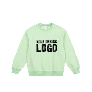 เสื้อสเวตเชิ้ตผู้ชายสีพื้นสไตล์อเมริกัน ผ้าหนา ใส่ได้ทั้งฤดูใบไม้ร่วงและฤดูหนาว คอกลม ทรงหลวม เสื้อฮู้ดดี้ผู้ชาย - Product Image 1