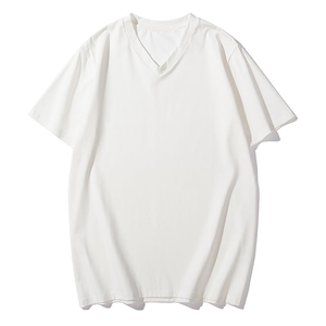T-shirt décontracté pour homme, col rond, surdimensionné, en coton écologique, manches courtes, logo personnalisé, impression sérigraphique, haute qualité, vente en gros - Product Image 4