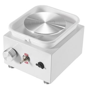 Tornio per Ceramica Mini a Velocità Regolabile con Vasca Rimovibile, Macchina per Modellare 2.56in/3.94in, 2 Piattaforme Girevoli, Elettrico per Ceramica e Smalti - Product Image 4