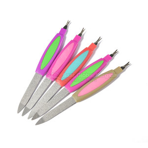 Lime à ongles double face en acier inoxydable de qualité supérieure, droite, durable, action de ponçage fluide, design confortable pour l'entretien des ongles - Product Image 4