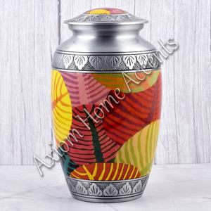 Urne de crémation élégante en aluminium fabriqué à la main avec des motifs uniques souvenir commémoratif par Axiom Home Accents - Product Image 5