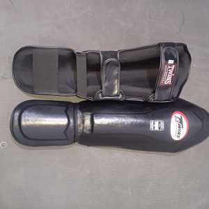 Protège-Tibias de Boxe de Meilleure Qualité en Cuir PU pour Kickboxing & MMA, Équipement de Protection des Jambes Muay Thai - Product Image 3