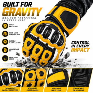 Gants de moto d'hiver pour la conduite en extérieur, design tendance, épaissis, coupe-vent, chauds, compatibles écran tactile, durables - Product Image 5