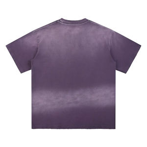 Chemise délavée effet acide pour homme, style vintage, vêtement de mode urbaine - Product Image 4