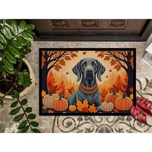Weimaraner Fall <b>Doormat</b> Non-Slip <b>Washable</b> Low Pile Indoor/Outdoor Entryway Rug 24H X 36W Front Door Mat - Product Image 3