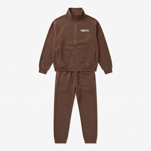 Ensemble de survêtement décontracté 2 pièces pour homme, de qualité supérieure, avec fermeture éclair intégrale, idéal pour le fitness et le jogging, personnalisable en gros - Product Image 4