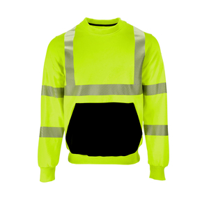 Sweat-shirt de sécurité de chantier d'hiver haute visibilité, respirant, confortable, avec logo et taille personnalisés - Product Image 1