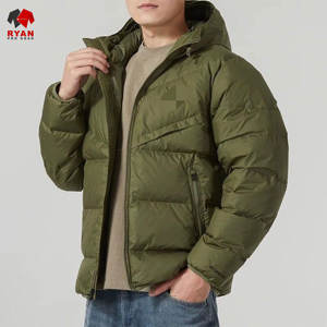 Veste matelassée sur mesure pour homme, logo personnalisé, fermeture éclair, tissu respirant et confortable - Product Image 5