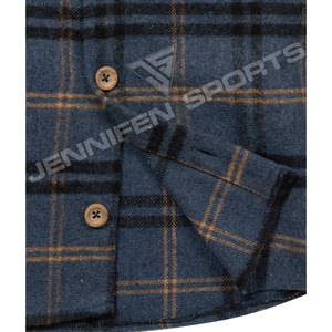 เสื้อเชิ้ตผ้าแฟลนเนลลายสก็อตผู้ชายสไตล์ลำลองสำหรับฤดูใบไม้ร่วงและฤดูหนาว ขายส่ง เสื้อเชิ้ตผ้าแฟลนเนลขนสัตว์แฟชั่นทรงพอดีตัวสำหรับผู้ใหญ่สไตล์วินเทจ - Product Image 6