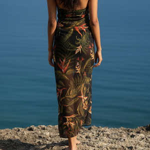 Pareo de Playa para Mujer, Nuevo y Moderno, de Rayón, Falda Envolvente, Cubre Bikini, Estampado Tropical, Ropa de Playa para Vacaciones de Verano, Venta al Por Mayor - Product Image 3