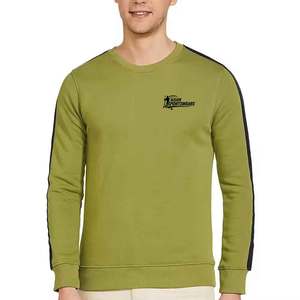 Vêtements de performance athlétique respirants pour hommes, sweat-shirt coupe classique, tissu polaire chaud, confort élevé, 100% coton, brodé - Product Image 1