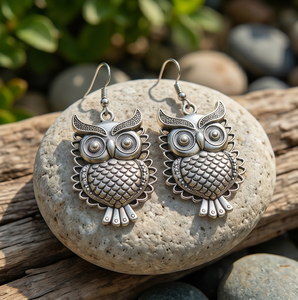 DIVYORO <b>SILVER</b> OWL <b>DANGLES</b> - Product Image 4