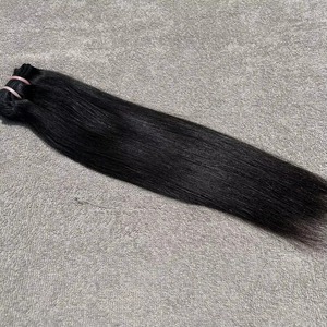 Extensiones de Cabello Humano Tejidas a Mano de Alta Demanda, Suaves y Sedosas, Color Negro Natural, para Salón y Uso Diario, en Venta - Product Image 3