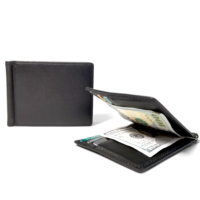 [Barang Terlaris] Dompet Kulit Asli Castello Buatan Tangan Berkualitas Tinggi RFID Slim Pendek Pria Bi-fold Penjepit Uang Kartu Poliester Bordir Terbuka