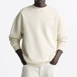 Sudadera Oversize para Hombre al por Mayor con Hombros Caídos, Personalizable con Logotipo, Cuello Redondo, de Algodón y Forro Polar - Product Image 1