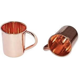 Mug en cuivre traditionnel pour boire, adapté au stockage de l'eau, à l'utilisation ayurvédique, aux boissons détox et à l'hydratation quotidienne - Product Image 4