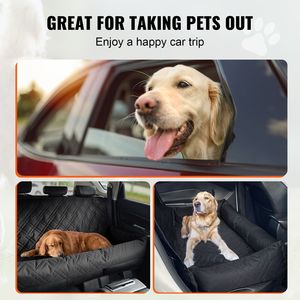 Sedile Auto Impermeabile per Cani con Imbottitura in Cotone PP Traspirante, Clip per Guinzaglio, Letto per Auto per Viaggi Sicuri - Product Image 6