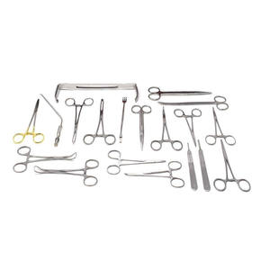 Kit d'instruments vétérinaires Safety Point 38 pièces, ciseaux vétérinaires, pinces, porte-aiguilles, certifié CE Classe I - Product Image 4