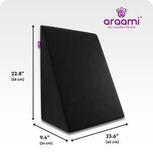 Adjustable Orthopedic <b>Memory</b> <b>Foam</b> Wedge <b>Pillow</b> Solid Pattern Comfortable Sleeping Supports Back Relieves Acid ARAAMI SF-33 - Product Image 5