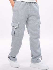 Pantalon cargo jogger pour homme, léger, extensible, taille mi-haute, respirant, taille élastique, multi-poches, tricoté, respirant, style automne - Product Image 4