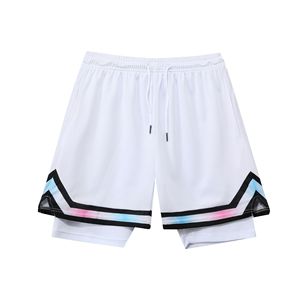Pantalones Cortos Deportivos 2 en 1 para Hombre, para Gimnasio, Correr, Baloncesto, de Malla, Doble Capa, Personalizados, 100% Algodón, Secado Rápido, Transpirables, con Cordón Ajustable - Product Image 3